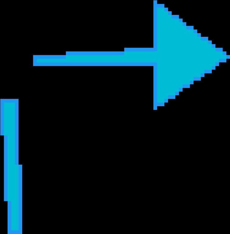 Blue Arrow Graphic