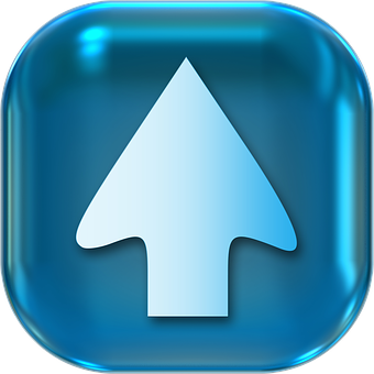 Blue Arrow Icon PNG with transparent background