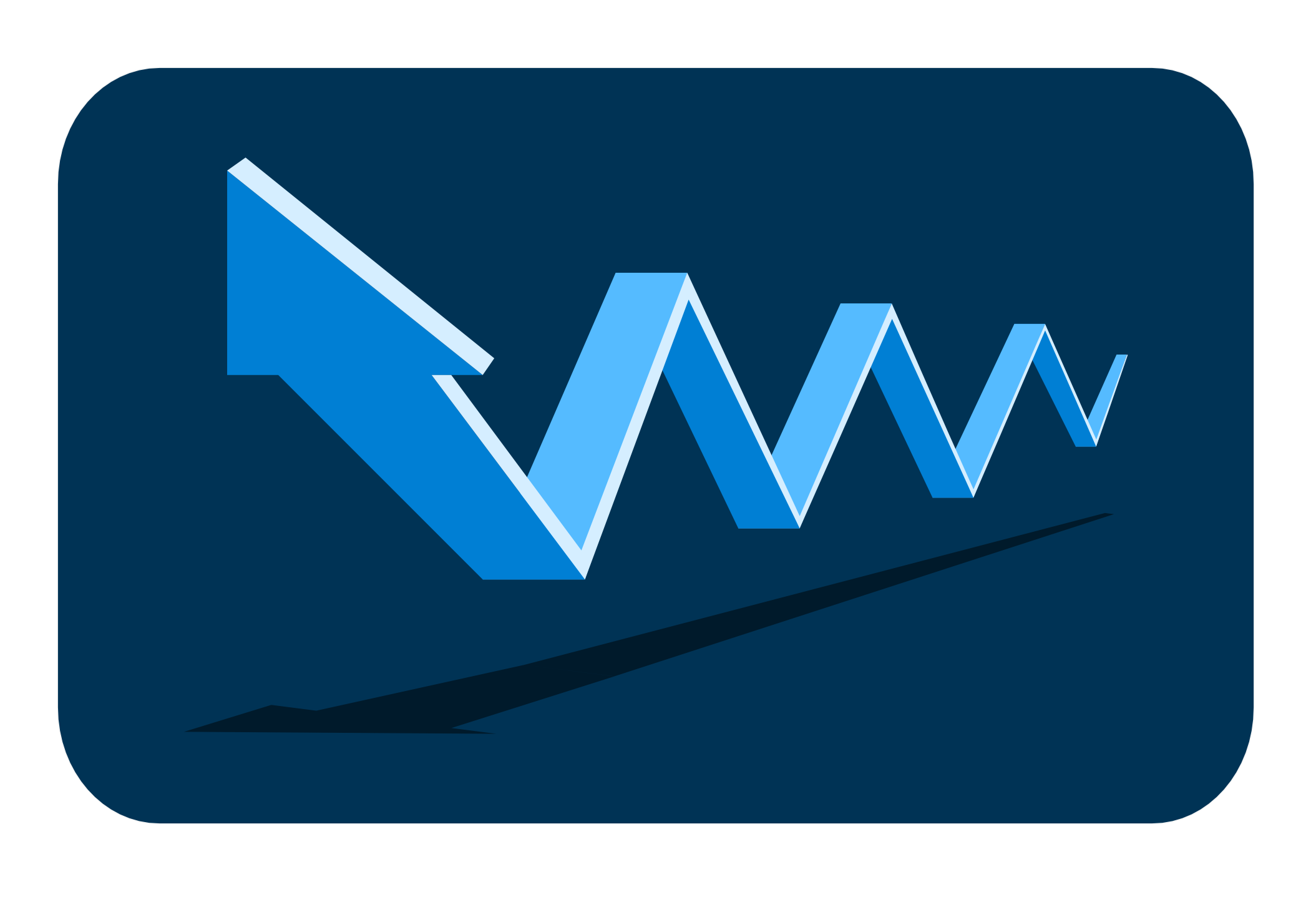 Blue Arrow Upward Trend Graphic