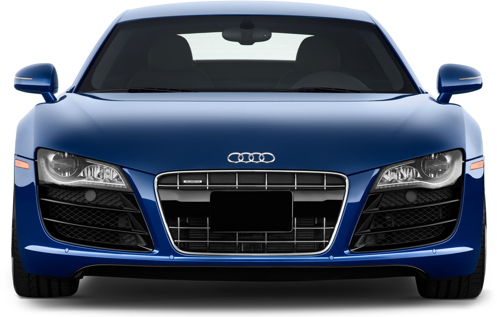 Blue Audi Front View