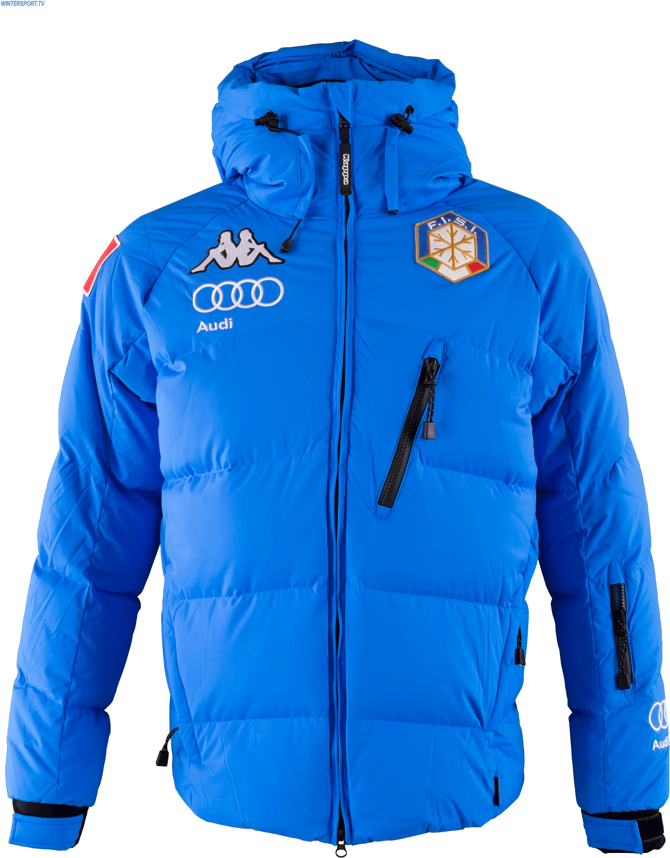 Blue Audi Winter Jacket Product Photo