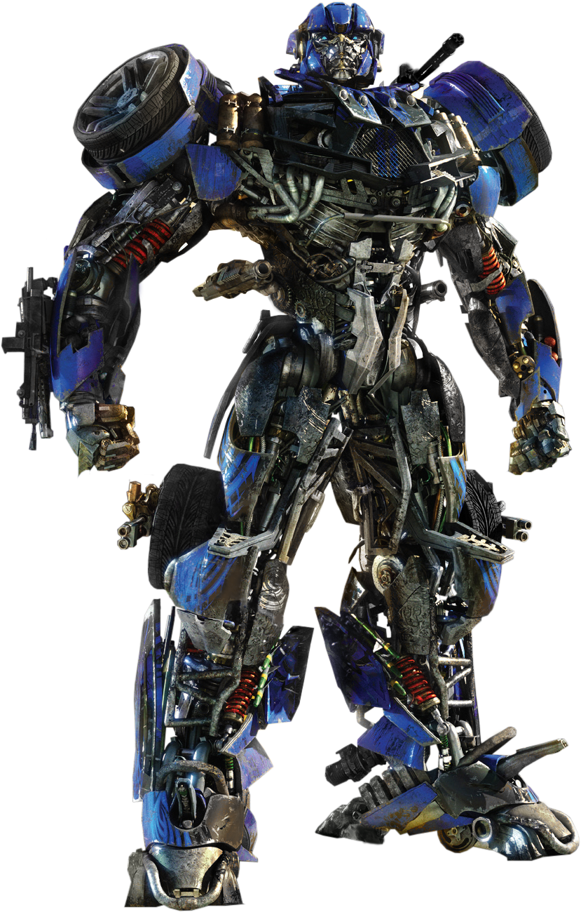 Blue Autobot Transformer Standing