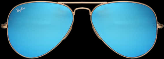 Blue Aviator Sunglasses