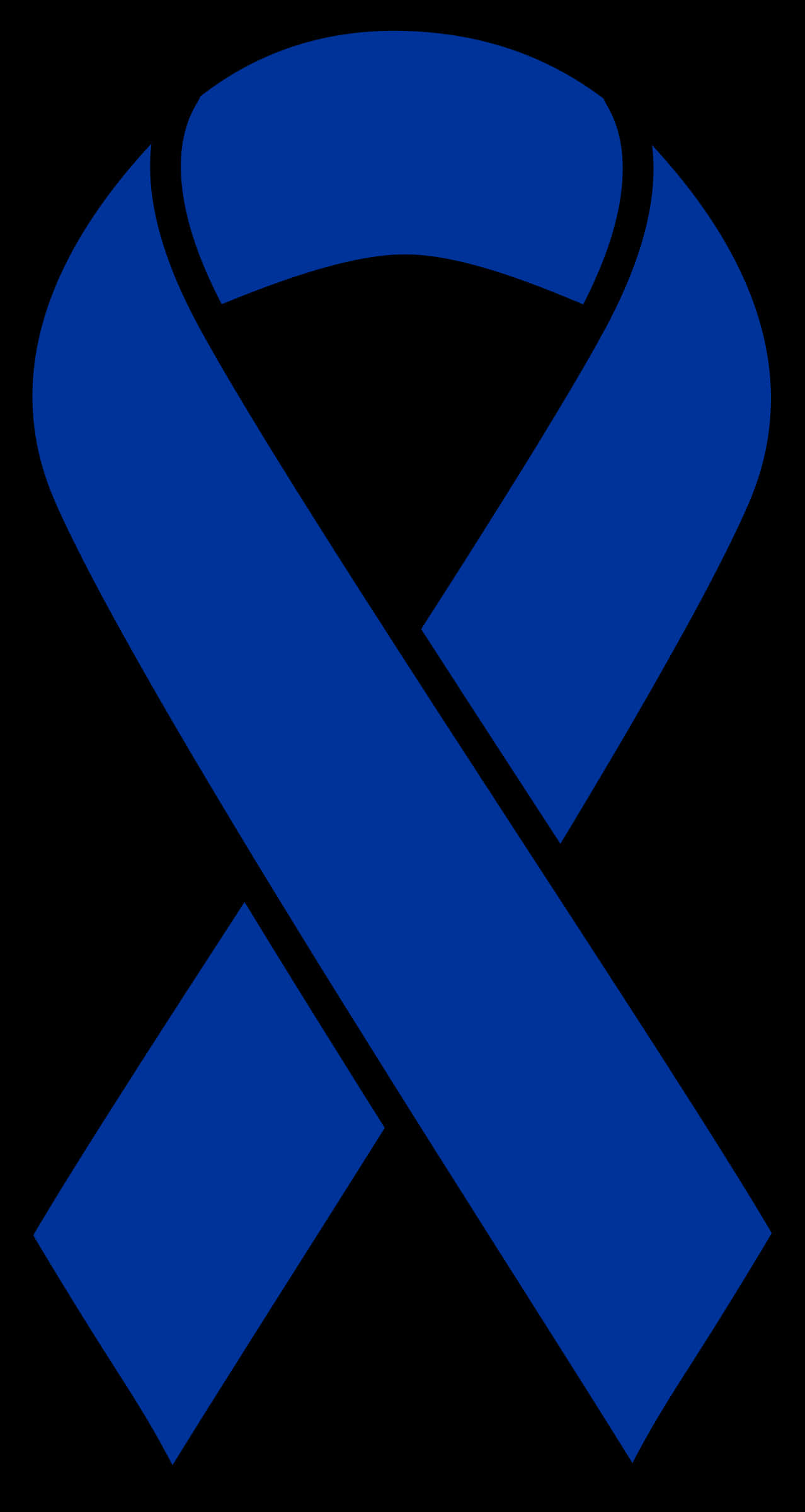 Blue Awareness Ribbon