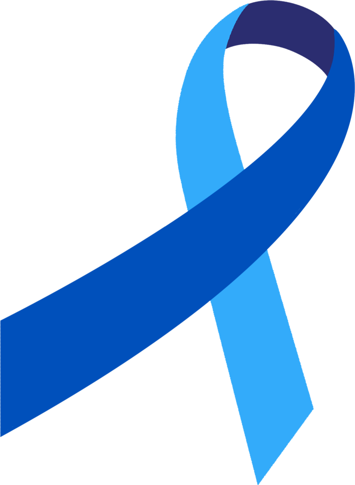 Blue Awareness Ribbon