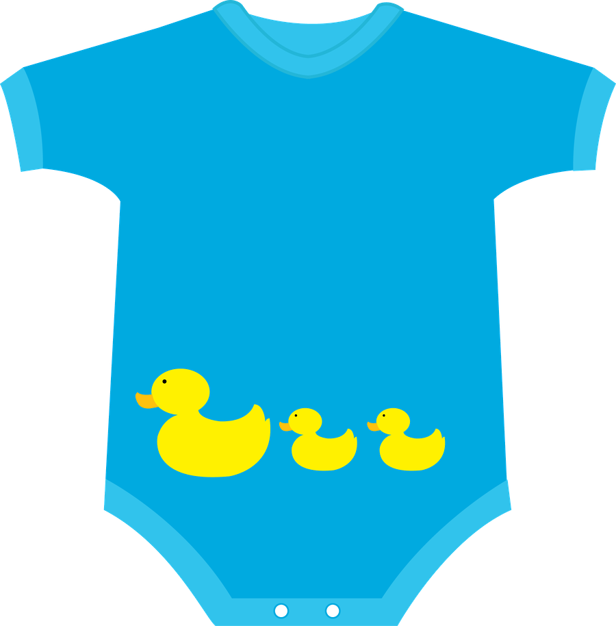 Blue Baby Onesiewith Duck Design