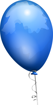 Blue Balloon Illustration