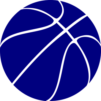 Blue_ Basketball_ Vector_ Graphic PNG with transparent background