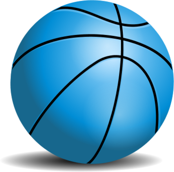 Blue Basketball Vector Illustration