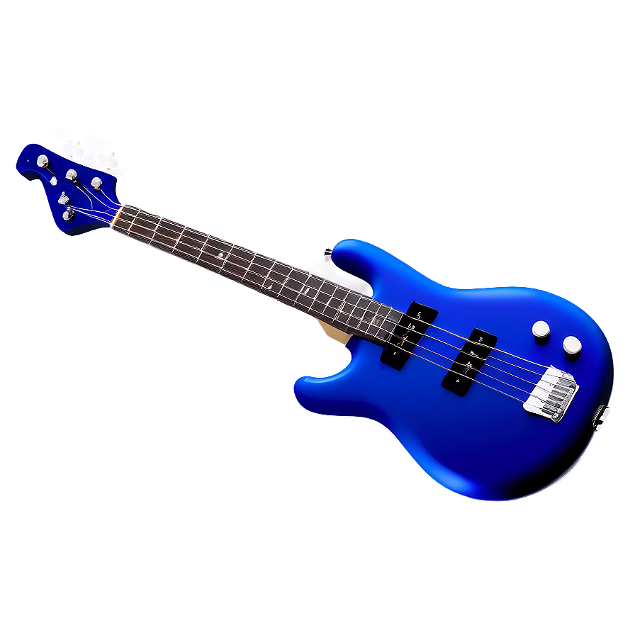 Blue Bass Guitar Png 06202024