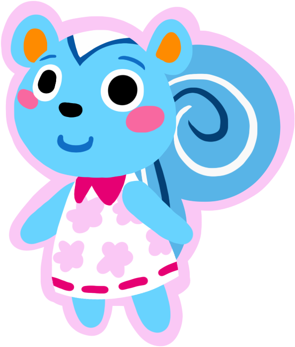 Blue Bear Animal Crossing Character