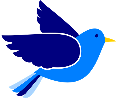 Blue Bird Vector Art