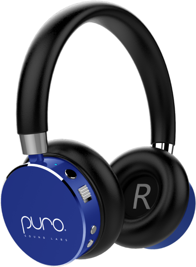 Blue Black Wireless Headphones