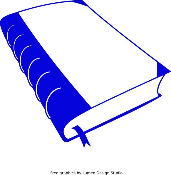Blue Book Graphic PNG with transparent background