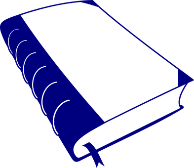 Blue Book Icon PNG with transparent background