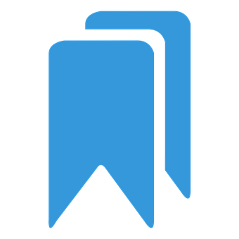 Blue Bookmark Icon