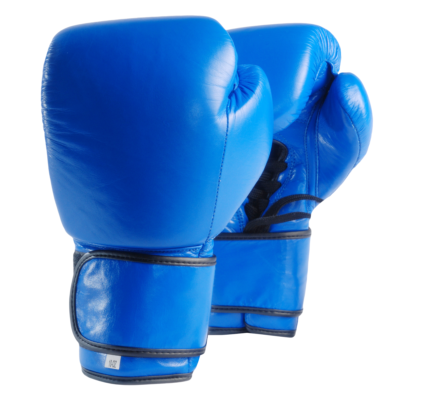 Blue Boxing Gloves Isolated PNG with transparent background