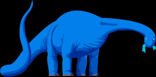 Blue_ Brachiosaurus_ Vector