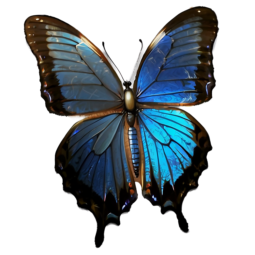 Blue Butterflies Png Lib