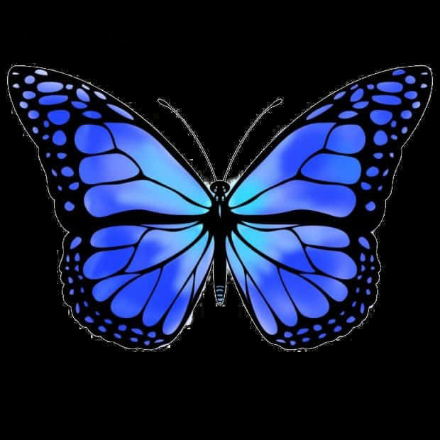 Blue Butterfly Free Png Image - Monarch Butterfly Clipart, Transparent Png PNG with transparent background