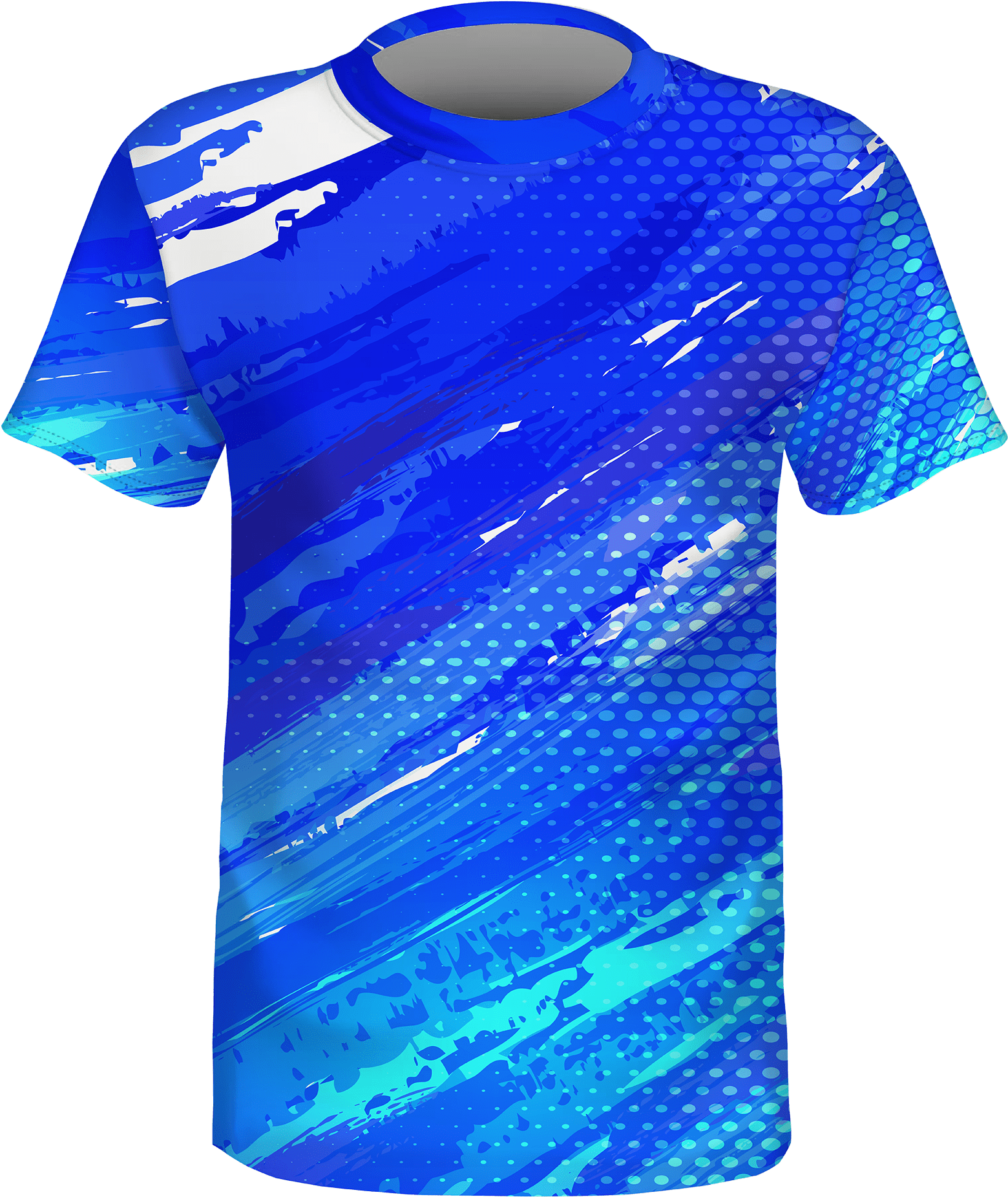 Blue Camouflage Sports Jersey Design