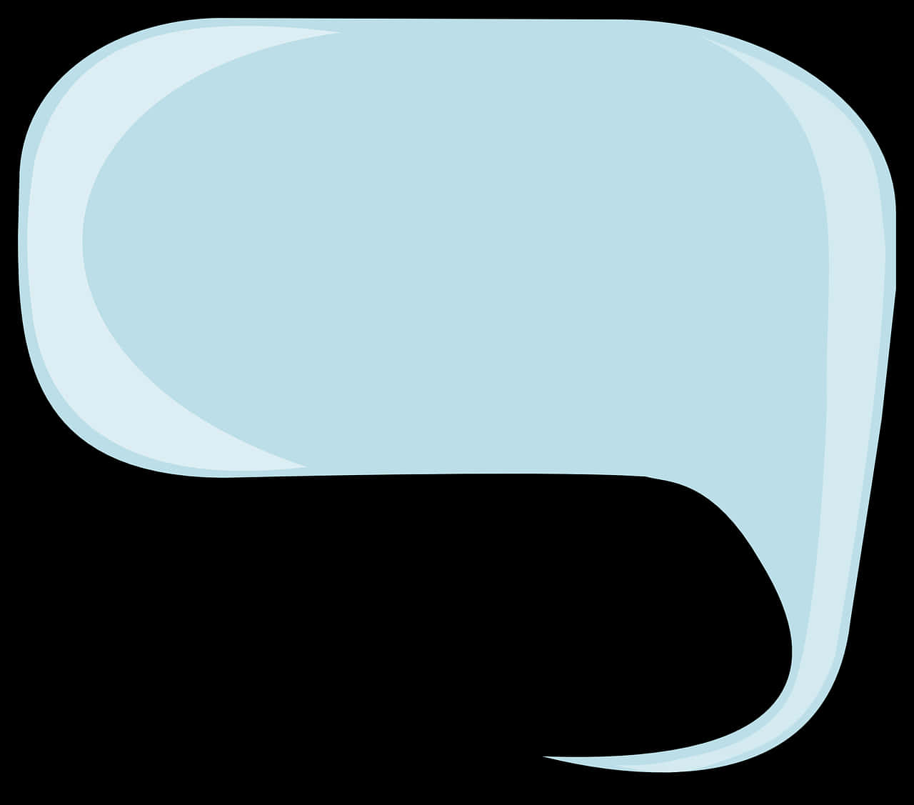 Blue Chat Bubble Graphic