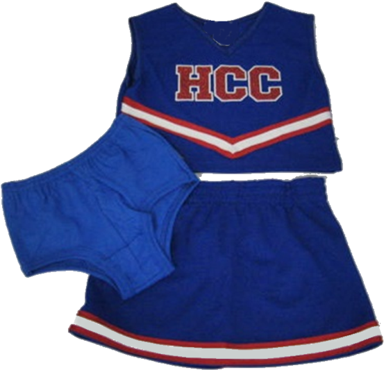 Blue Cheerleader Uniform H C C