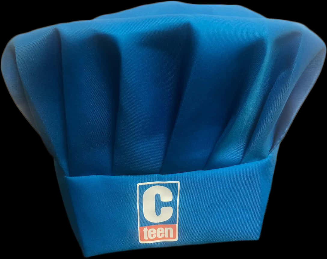 Blue Chef Hatwith Logo PNG image with a transparent background, free high-resolution download