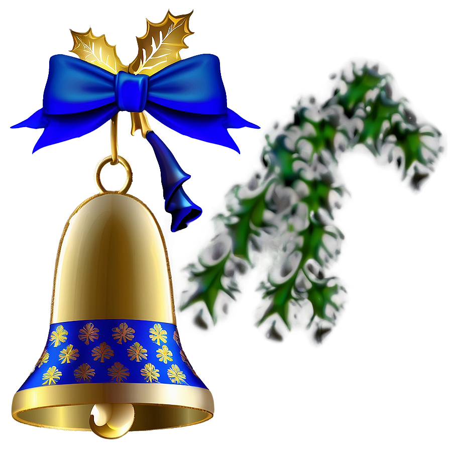 Blue Christmas Bells Png 06122024