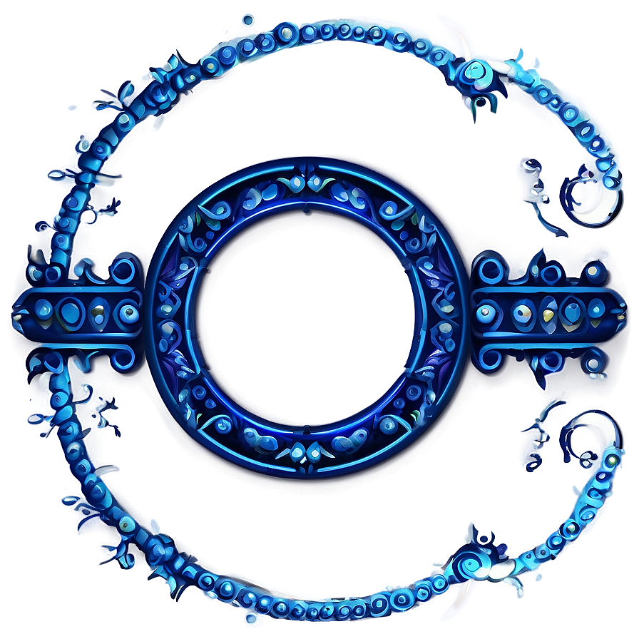 Blue Circle Border Png Sld