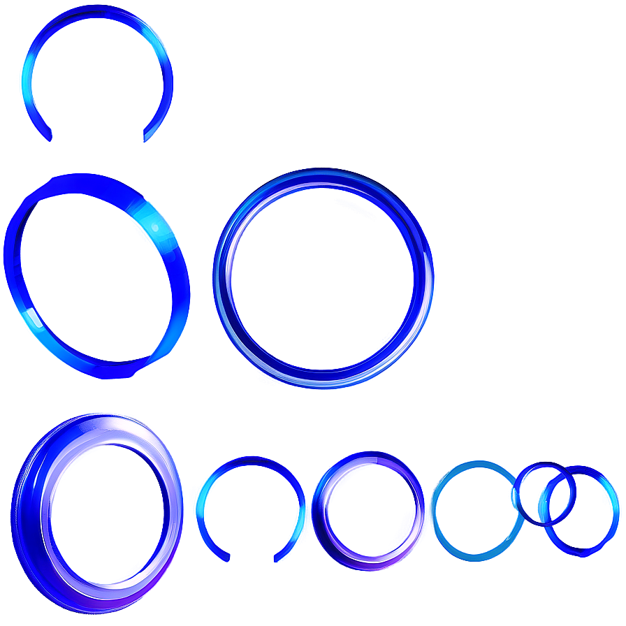 Blue Circle Frame Png 05252024