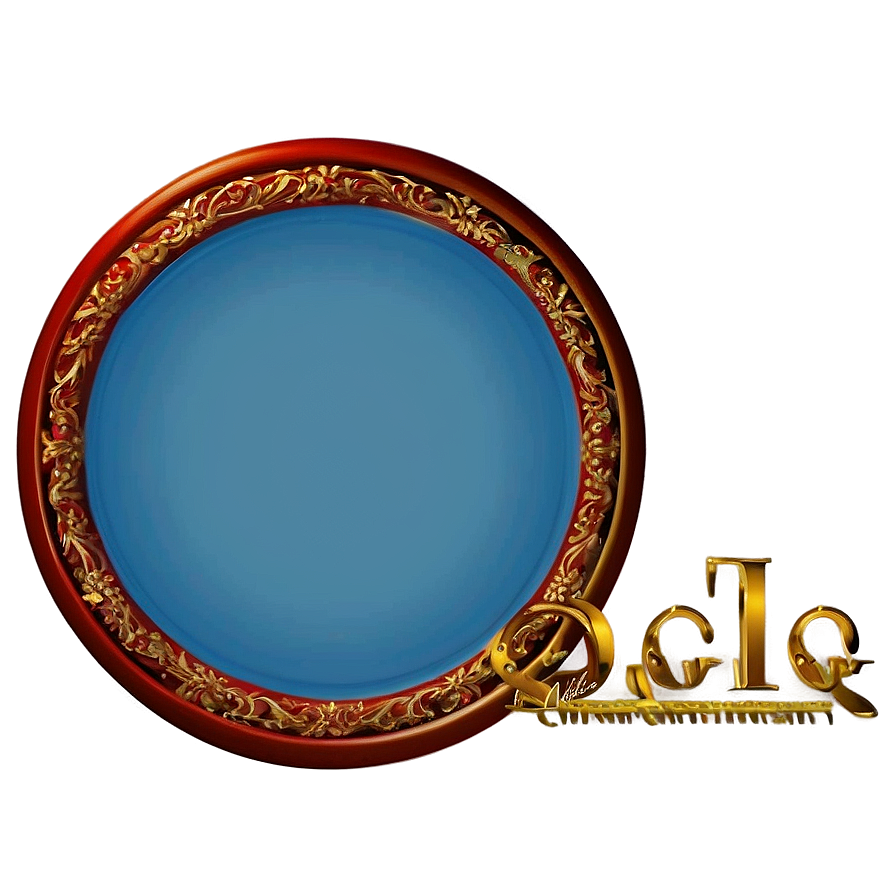 Blue Circle Frame Png Vqw