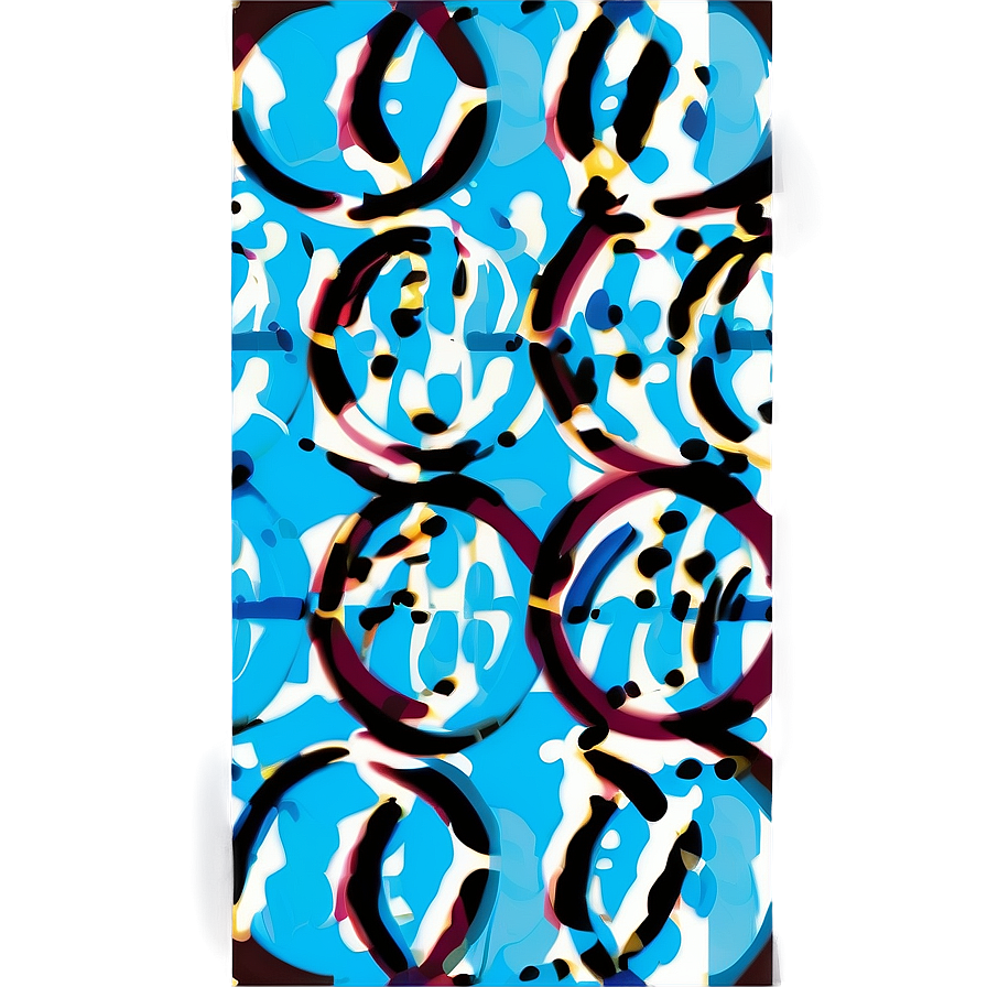 Blue Circle Pattern Png 05252024