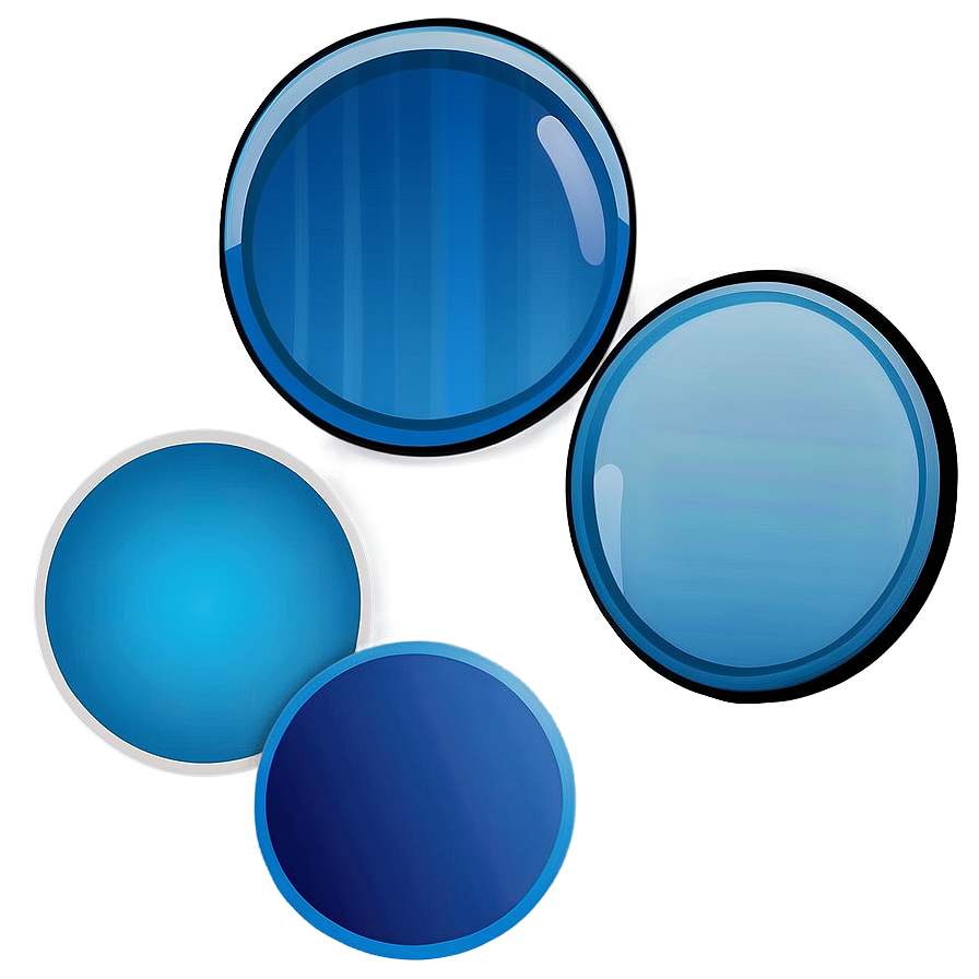 Blue Circle Sticker Png 05252024