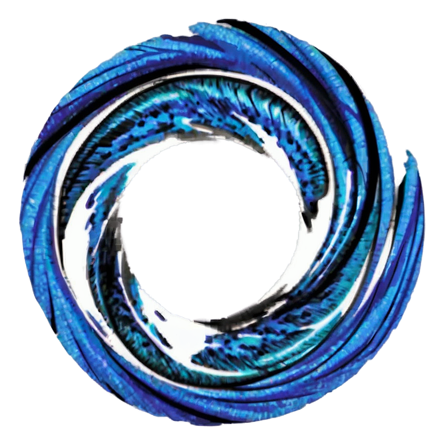 Blue Circle Swirl Png 05252024