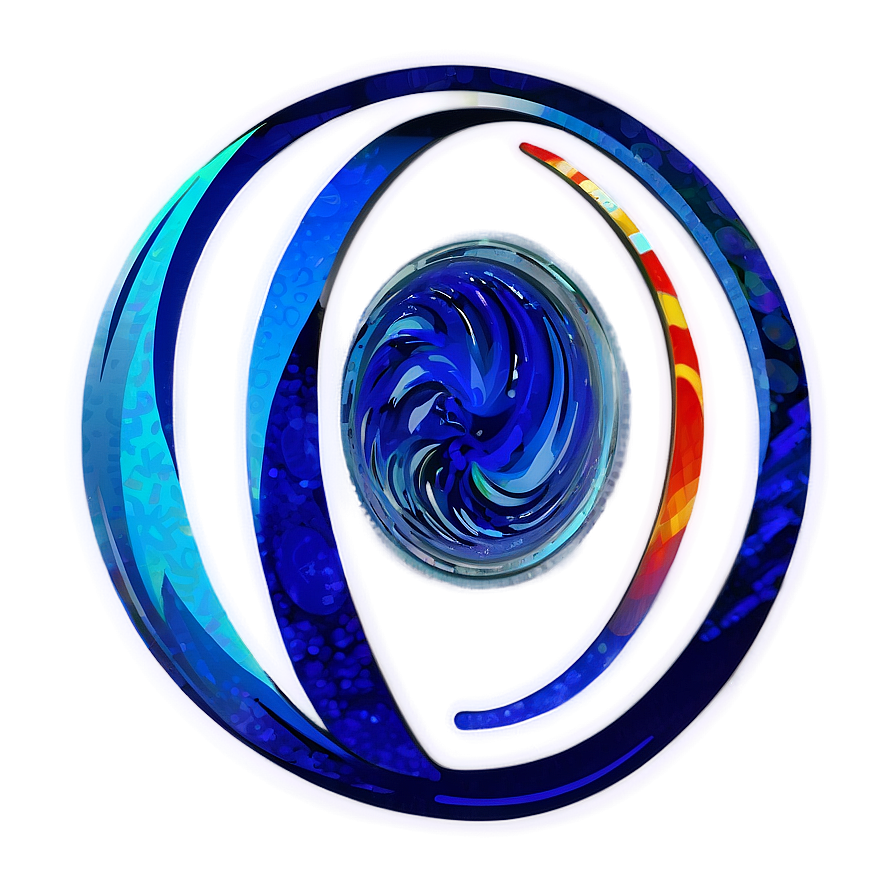 Blue Circle Swirl Png 05252024