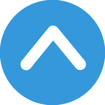 Blue Circle Up Arrow Icon