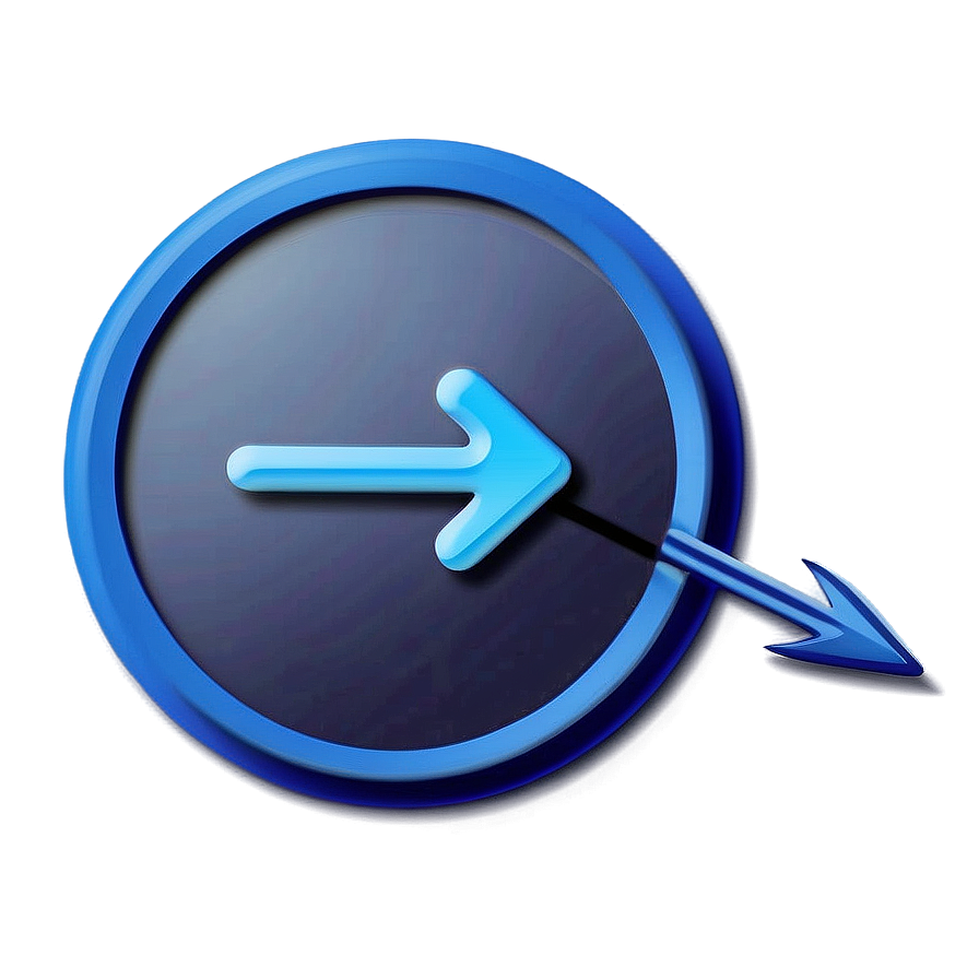 Blue Circle With Arrow Png 05252024