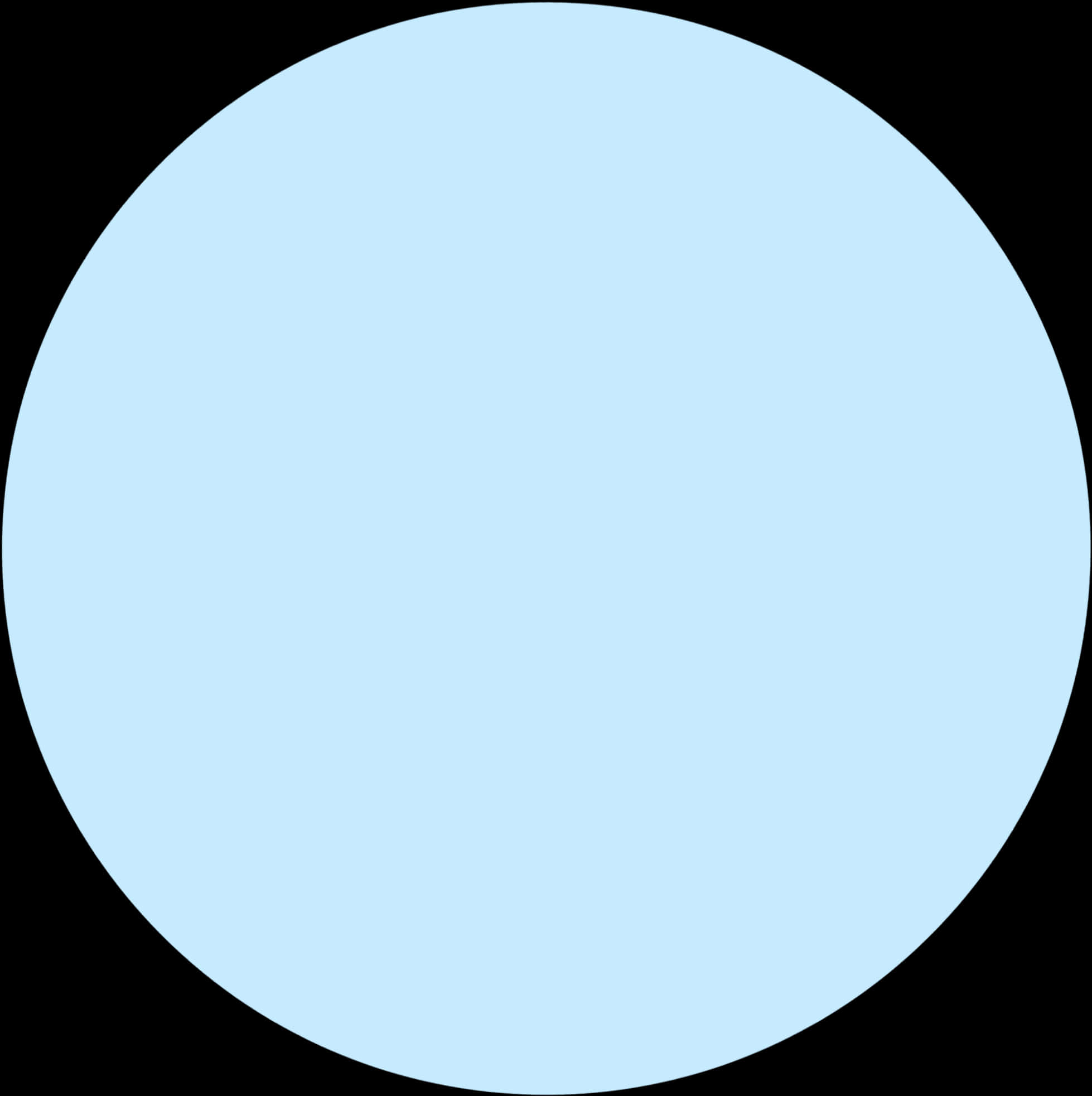 Blue Circleon Black Background