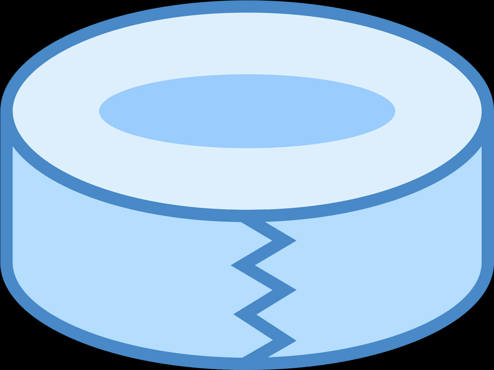 Blue Circular Object Illustration