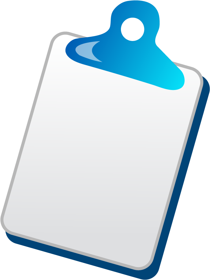 Blue Clip Clipboard Vector