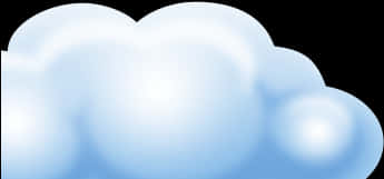 Blue Cloud Balloons Transparent Background