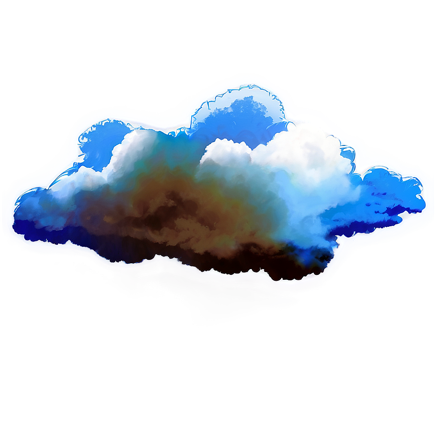 Blue Clouds For Background Design Png 24