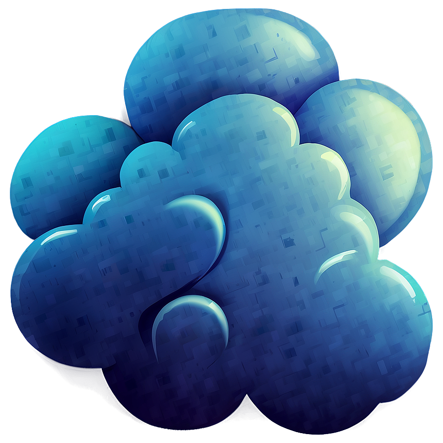 Blue Clouds Illustration Png 47