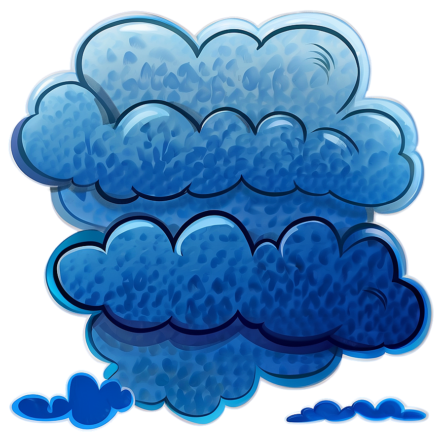 Blue Clouds Illustration Png Urj91