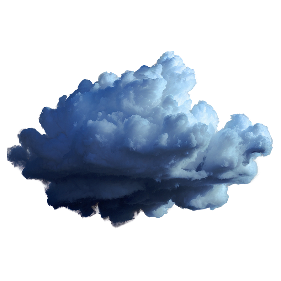 Blue Clouds With Lightning Png 38