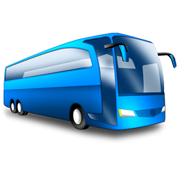 Blue Coach Emoji PNG with transparent background