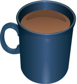 Blue Coffee Mug Full PNG image with a transparent background, free high-resolution download