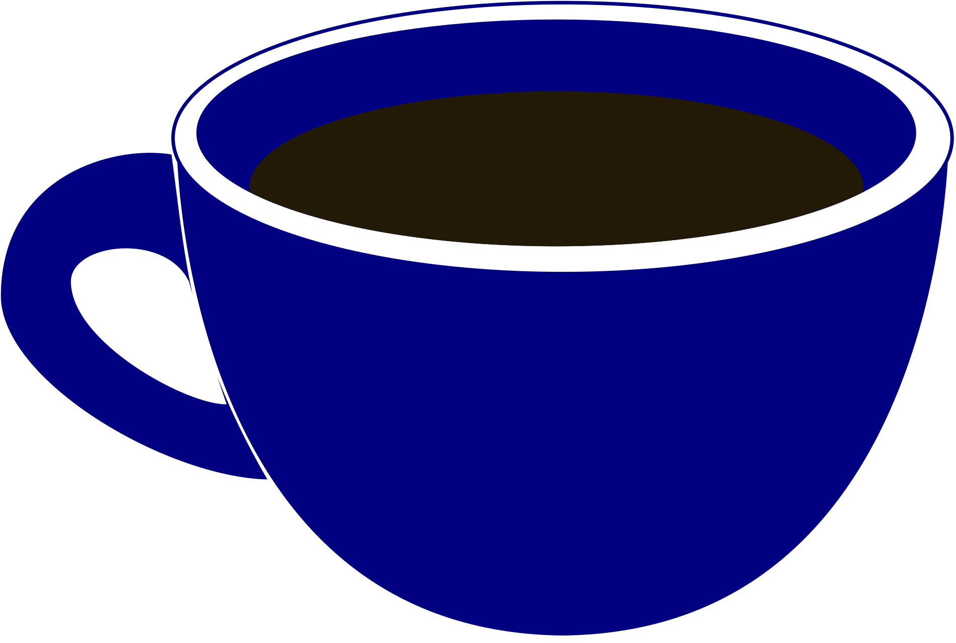 Blue Coffee Mug Vector