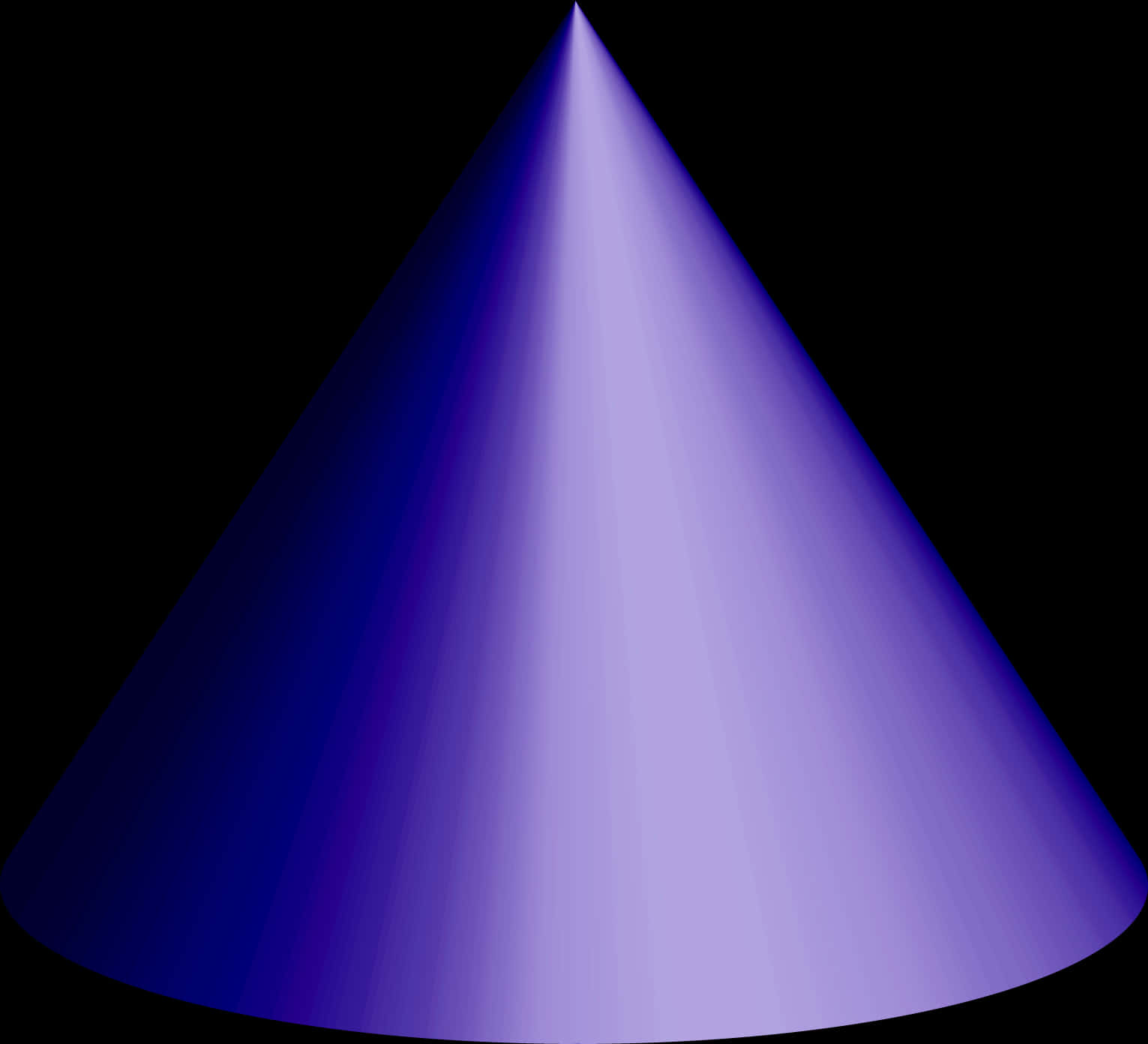 Blue Cone Gradient Graphic